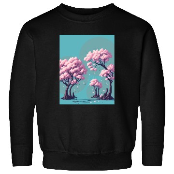 Discover Cherry Blossom tress with falling flowers Sweatshirts