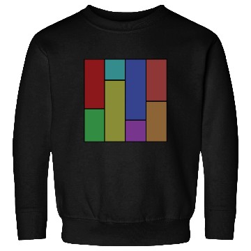 Discover Abstract modern art color combination in geometry Sweatshirts