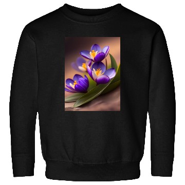 Discover Spring Crocus Sweatshirts