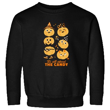 Discover Halloween Pumpkin Cute Kids Candy Sweatshirts