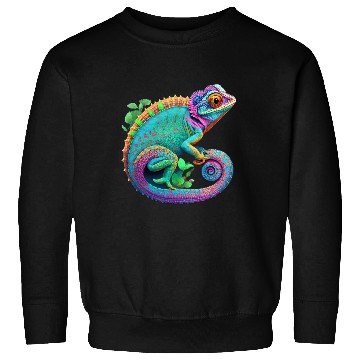 Discover Cute Chameleon is a colorful beautiful Cute animal Sweatshirts