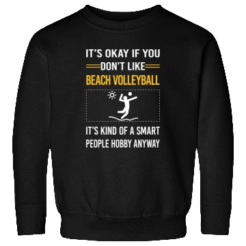 Discover Funny Smart People Beach Volleyball green Sweatshirts