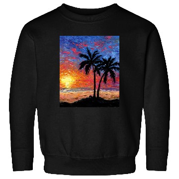 Discover Paradise at Dusk nature Sweatshirts