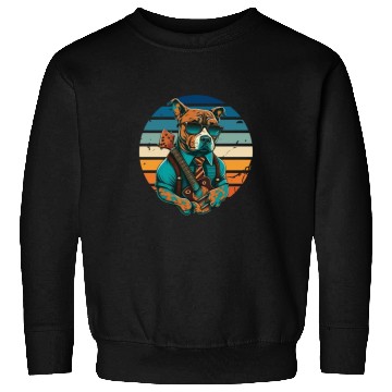 Discover pitbull Sunglasses guitar Sweatshirts