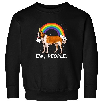 Discover Rainbow St Bernard Ew People Unicorn Dog Sweatshirts