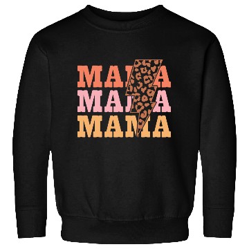 Discover MAMA Tiger Print Typography Sweatshirts