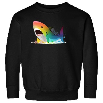Discover The Neon Shark: An Animated Adventure Sweatshirts