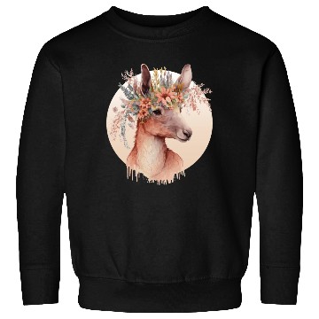Discover Cute Australian Kangaroo Flower Crown Animal Lover Sweatshirts