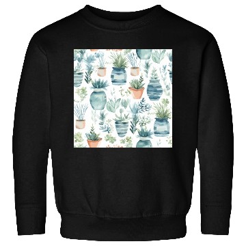 Discover Watercolor Coastal Plants Sweatshirts