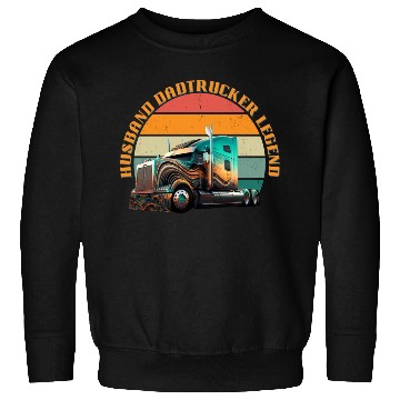 Discover Husband Dad Trucker Legend Sweatshirts