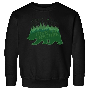 Discover Bear love nature Sweatshirts