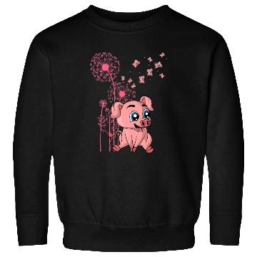 Discover Dandelion Piglet Farm Animal Lover Farmer Cute Pig Sweatshirts