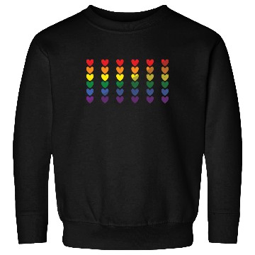 Discover Colorful Hearts Gay LGBTQ Rainbow LGBT Pride Month Sweatshirts