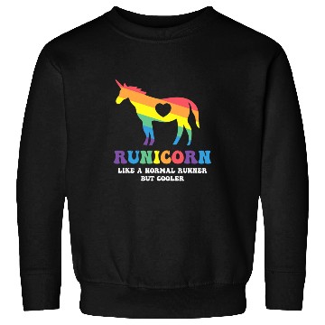 Discover Funny Running Sayings Unicorn Runicorn Cool Runner Sweatshirts
