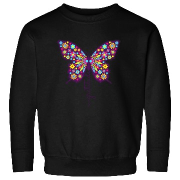 Discover butterflies floral Sweatshirts