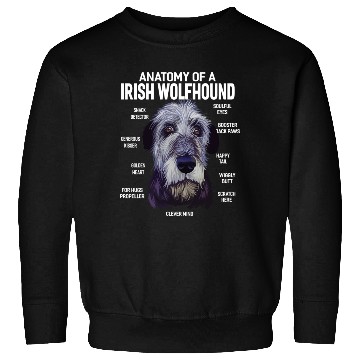 Discover Anatomy of a Irish Wolfhound Dog Funny Gift Sweatshirts