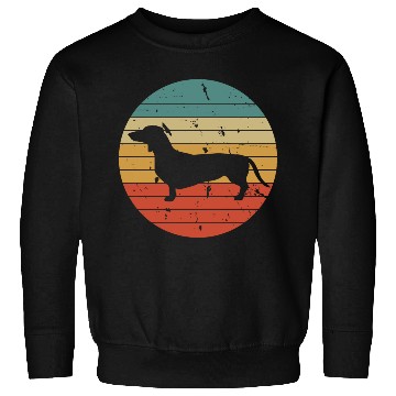 Discover Daschund In sunset Circle Daschund Dog Lover Sweatshirts