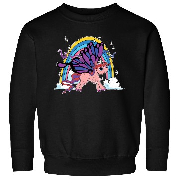 Discover Rainbow Animal Lover Insect Butterfly Fa Sweatshirts