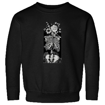 Discover Gothic Flower And Bones Sweatshirts