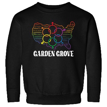 Discover Garden Grove Pride Month Pride Flag LGBT Community Sweatshirts