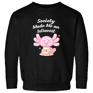Discover Handcrafted by Society Introvert Sayings Antisocia Sweatshirts