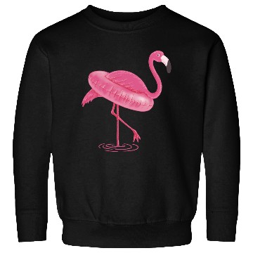 Discover Flamingo Swimming Circle Sweatshirts