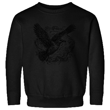 Discover Flying Seagull Over The Water Cloud Sweatshirts
