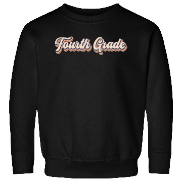 Discover Retro Fourth Grade student Teacher Back To School Sweatshirts