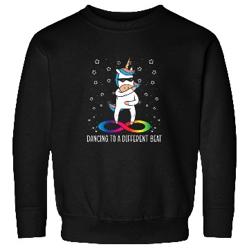 Discover Dancing To A Different Beat Neurodiversity Unicorn Sweatshirts