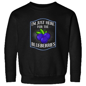 Discover Blueberry Plant Blueberries Farmer Bush Tree Sweatshirts
