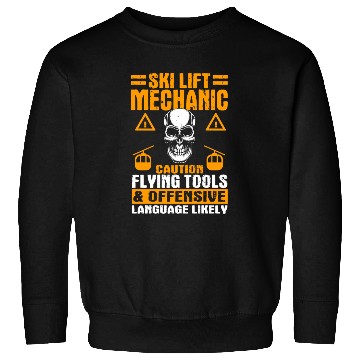 Discover Great Ski Lift Mechanic Design Sweatshirts