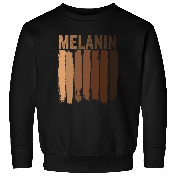 Discover Melanin shades Black Pride Sweatshirts