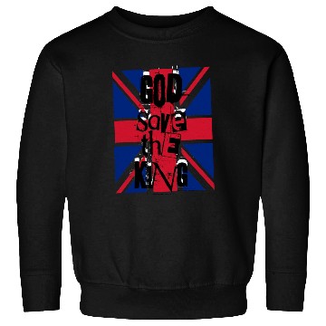 Discover God Save The King Charles British Royal Punk Sweatshirts