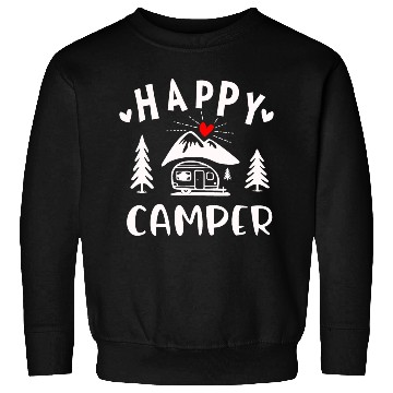 Discover Happy Camper, Camping Sweatshirts For Women Men Kids