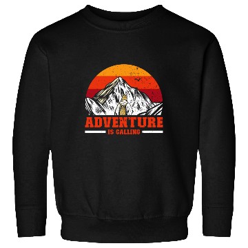 Discover Adventure is Calling hiker Mountaineer Climber Sweatshirts