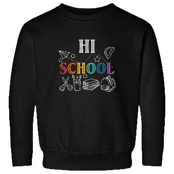 Discover Hi School Back To School Squad Teacher Student Sweatshirts
