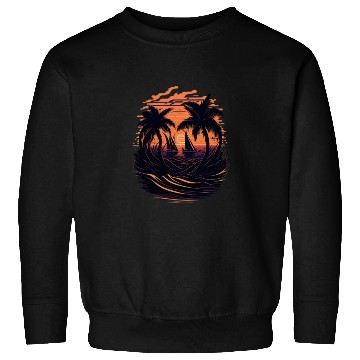 Discover Sunset on the beach Sweatshirts