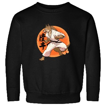 Discover Karate Wolf Martial Arts Wolf Design Sweatshirts