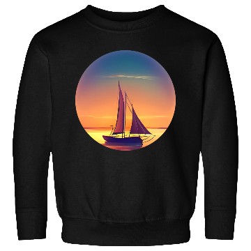 Discover Sailboat sunset design Sweatshirts
