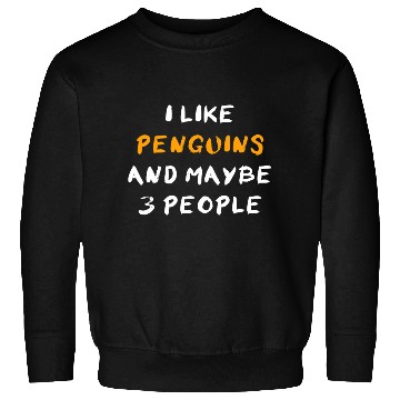 Discover Penguins And 3 People Sweatshirts