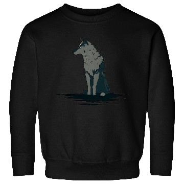 Discover Wolf alone : wolf and deer Sweatshirts