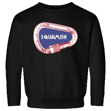 Discover Squamish Rock Climbing Carabiner Sweatshirts