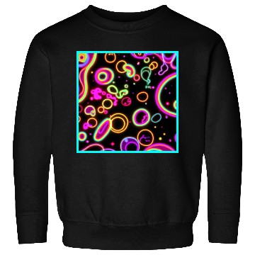 Discover Colorful Circle Neon Patterns Art Design Sweatshirts