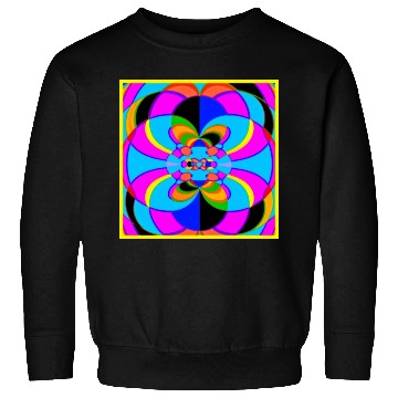 Discover Fresh Colorful Neon Patterns Art Sweatshirts