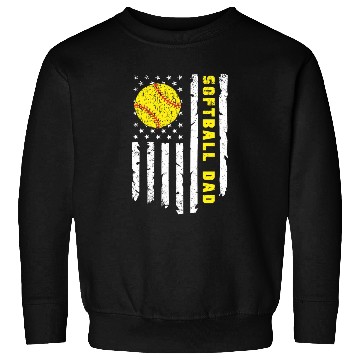 Discover Softball Dad fathers day Sweatshirts