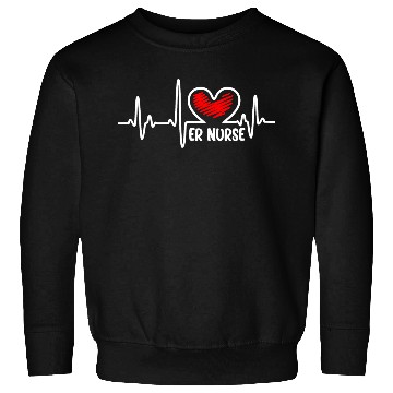 Discover ER Nurse, heart beat Sweatshirts
