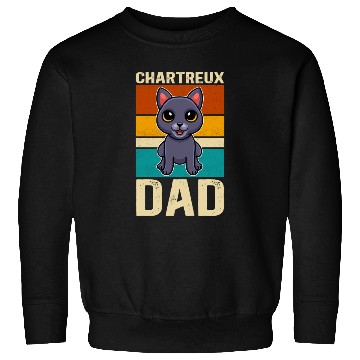 Discover Chartreux Dad Cat Owner Sweatshirts