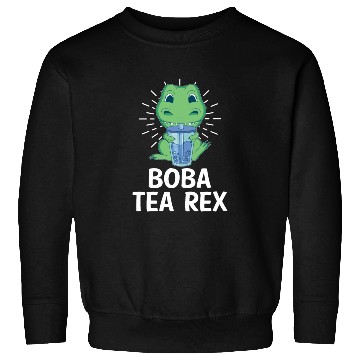 Discover Boba Tea Rex Bubble Tea Lover Boba Tea Drinker Sweatshirts