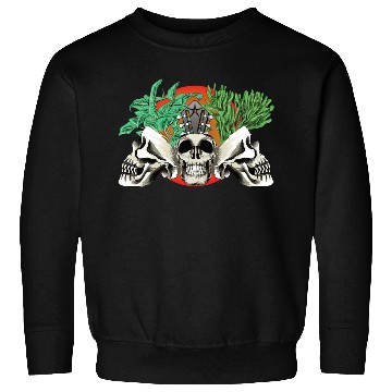 Discover Skull Plant of the blood moon night light Sweatshirts