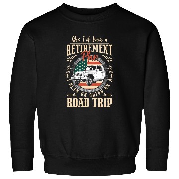Discover Road Trip Camping Summer Mountains Sweatshirts